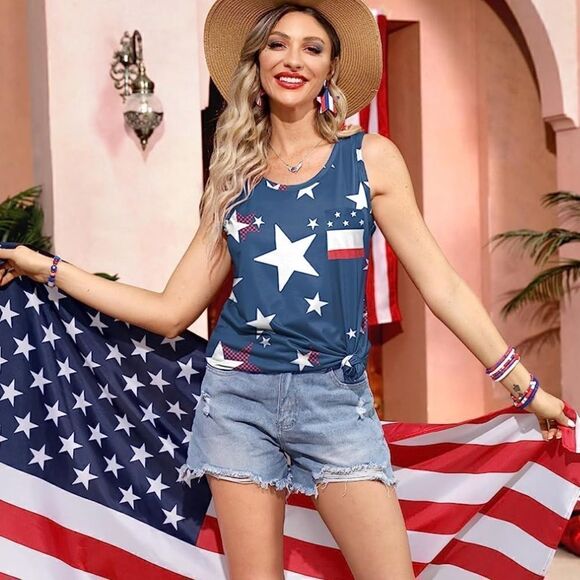 🇺🇸 Americana Tank Top 🇺🇸 - Picture 1 of 6
